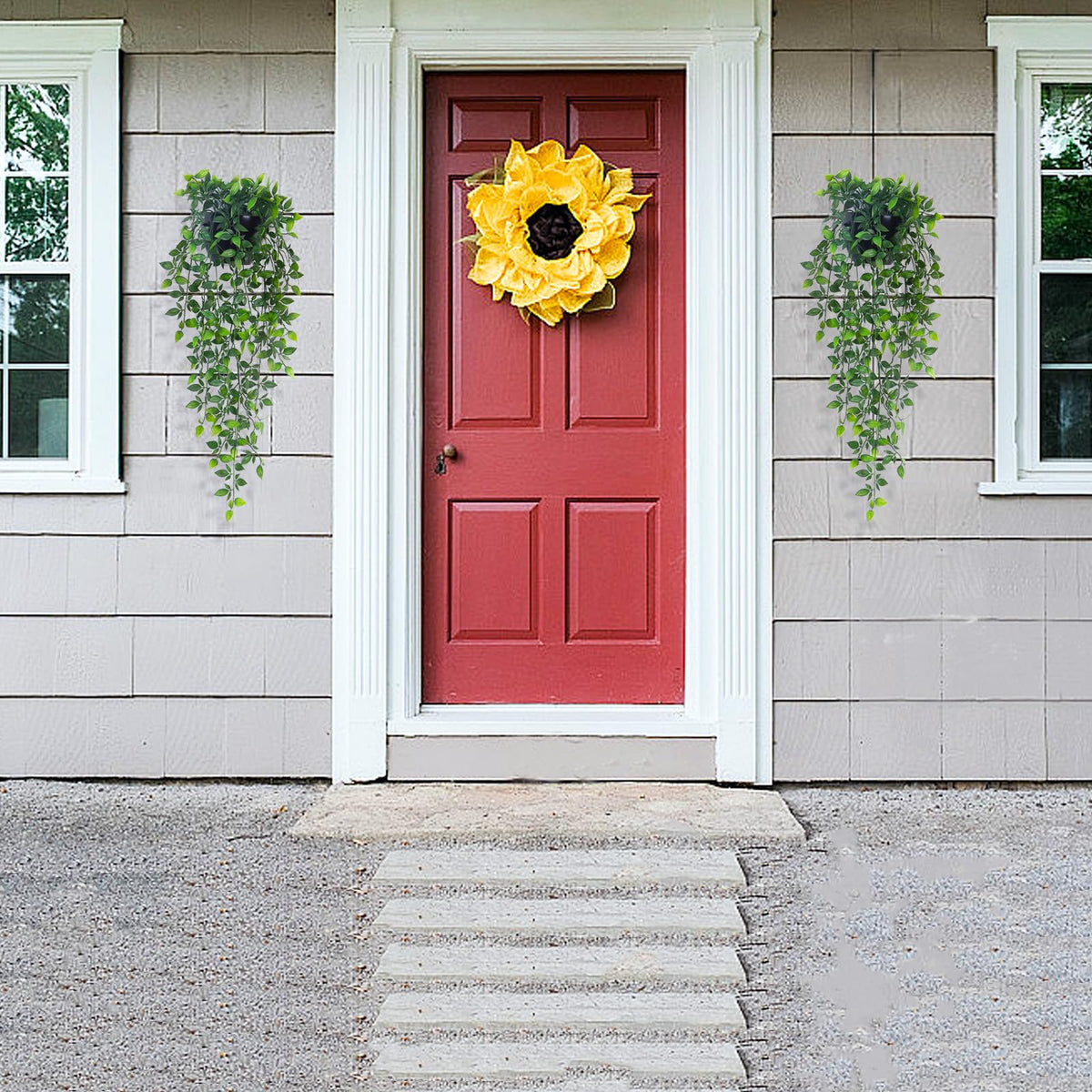 Season 2 Season waterproof-easy-clean artificial greenery resists sun and rain for durable display.