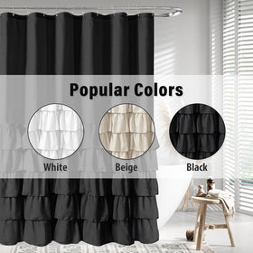 Seasonwood microfiber poly curtain feels smooth and easy to care for.