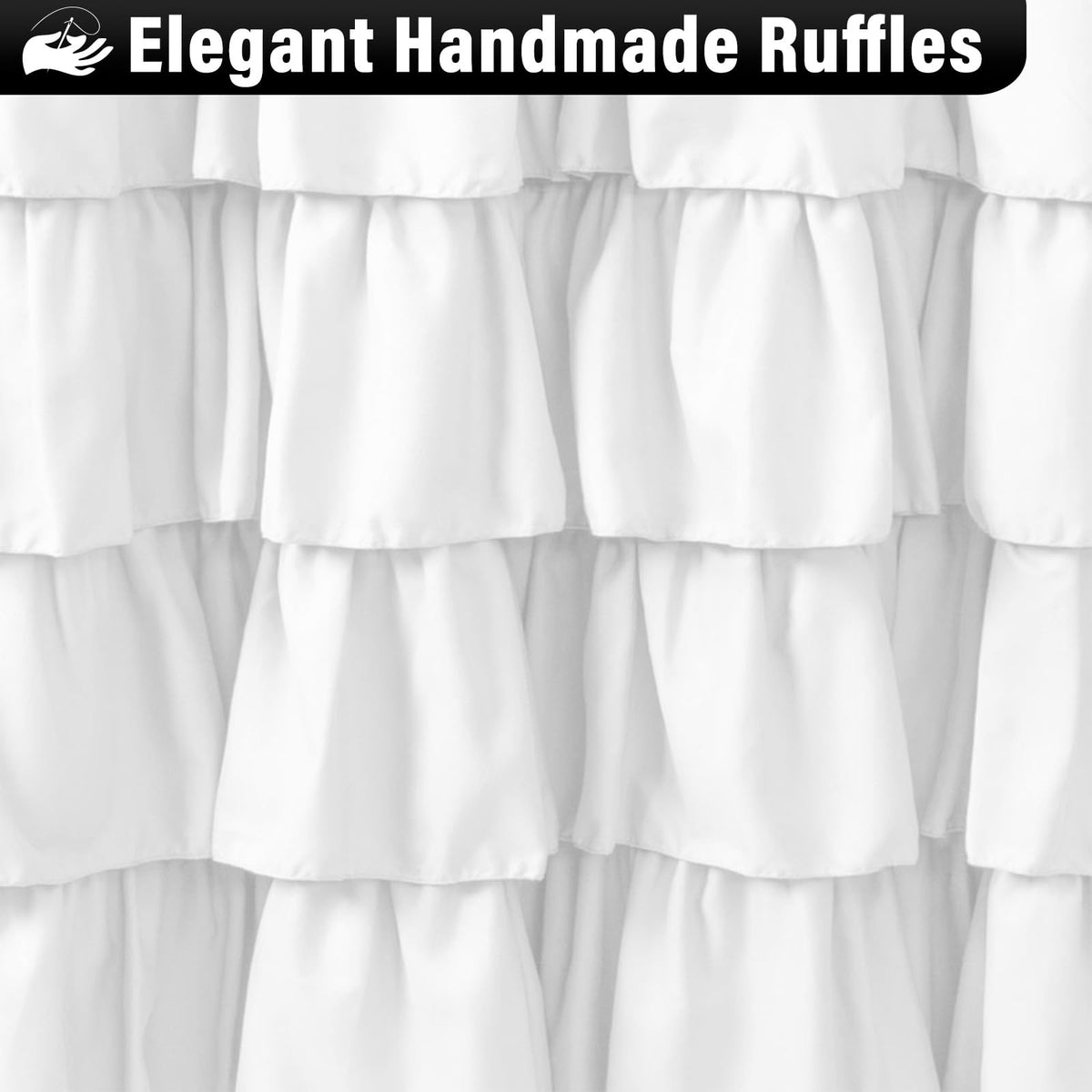 Quick-drying polyester fabric reduces wrinkles after showers.