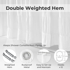 Seasonwood white curtain soft-drape fabric from a cotton blend