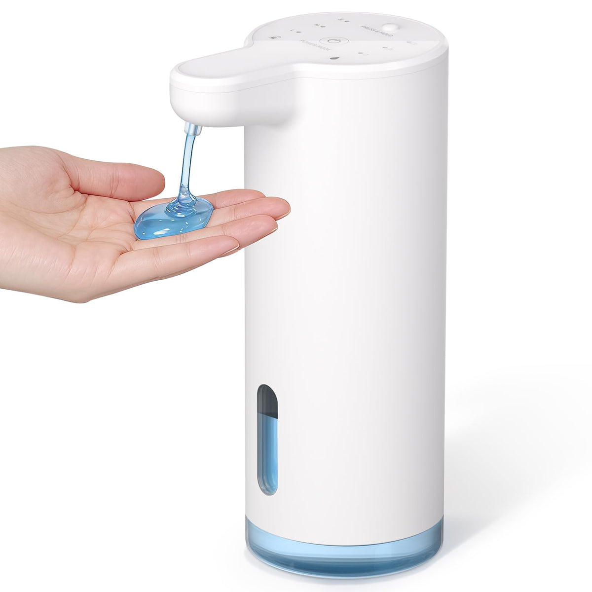 Seawah automatic soap dispenser front view showing touchless operation for easy handwashing