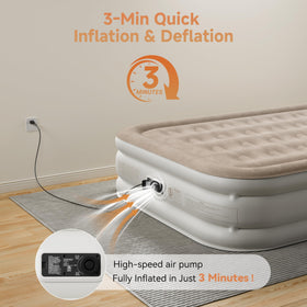 Sebor air mattress full non-slip bottom for stable placement