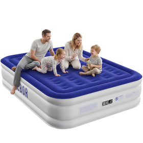 Sebor air mattress queen with built-in pump for quick setup
