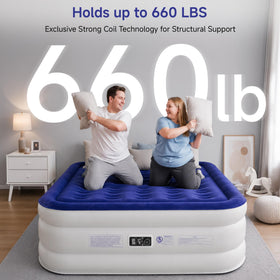 Sebor air mattress queen non-slip bottom for stable, quiet sleep