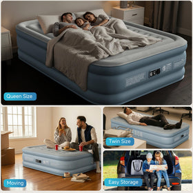 Sebor air mattress twin durable PVC construction for long-lasting use
