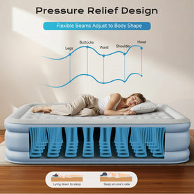 Sebor air mattress twin non-slip bottom keeps surface stable during rest