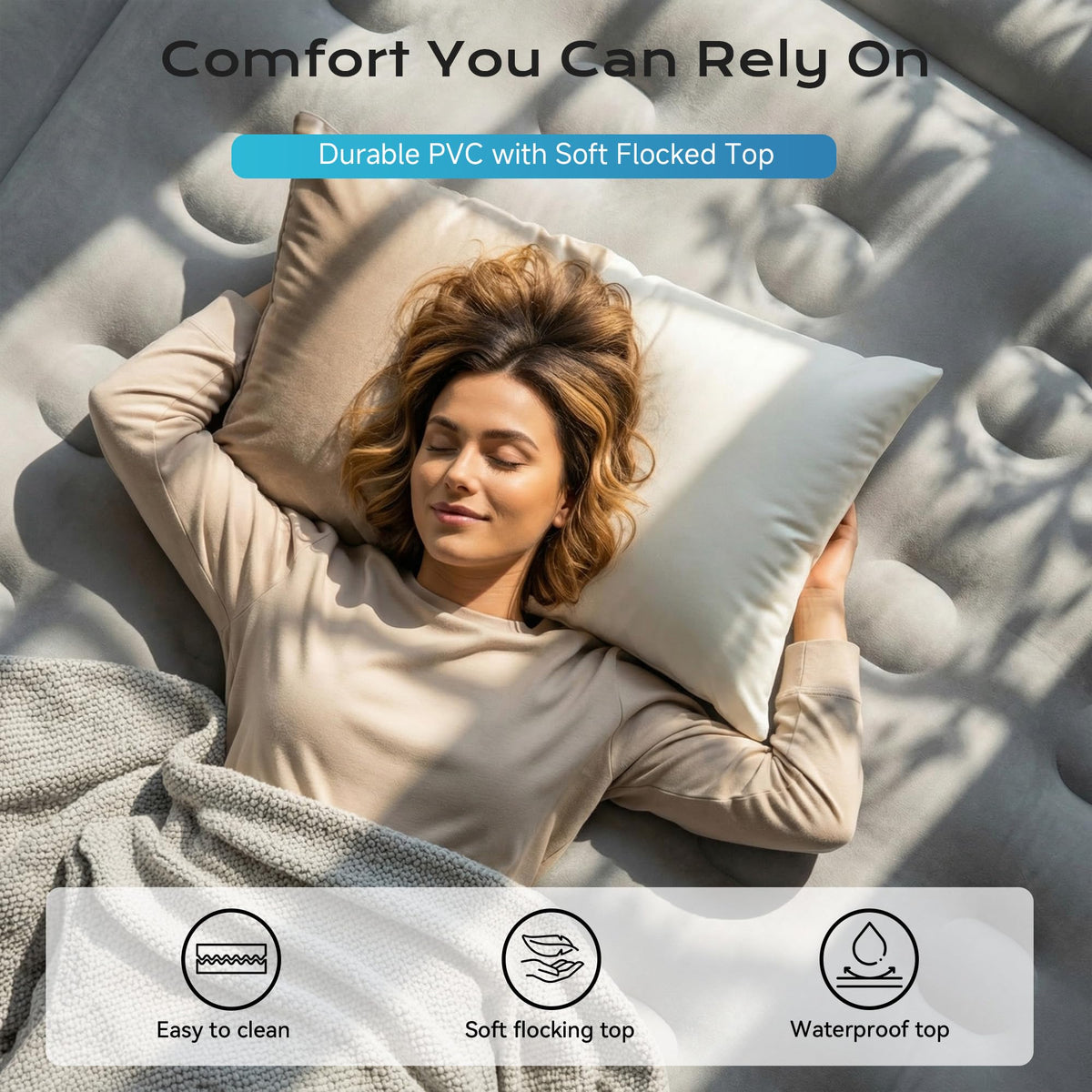 Sebor air mattress twin portable storage bag for easy travel