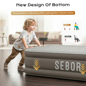 Sebor air mattress ready for camping with twin size comfort.