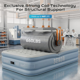 Sebor air mattress twin ideal for guests, camping, and travel