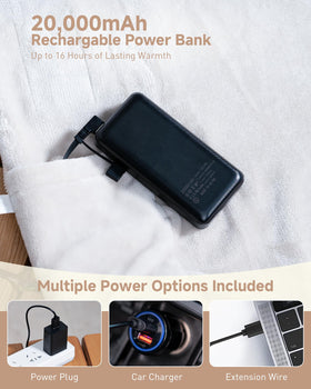 Secluded Valley 20000mAh power bank keeps warmth going all day