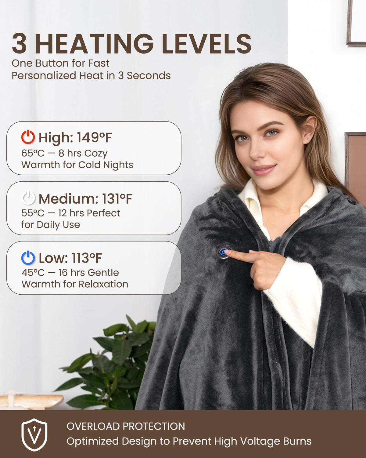 Secluded Valley 20000mAh power bank fuels long-lasting warmth without frequent recharges.