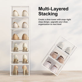 SEE SPRING foldable shoe rack enables compact, portable storage