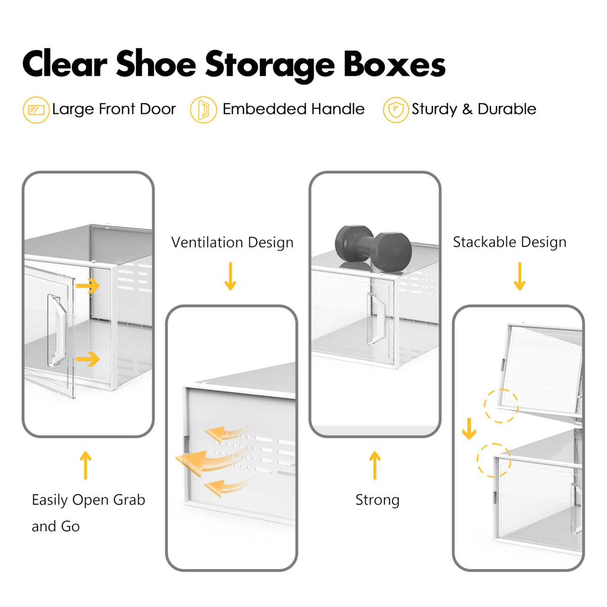 SEE SPRING box fits sneakers and flats up to Men’s 11 / Women’s 12.