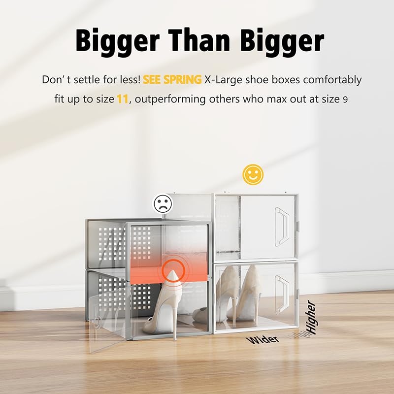 Ventilation holes in SEE SPRING boxes support air circulation and freshness.