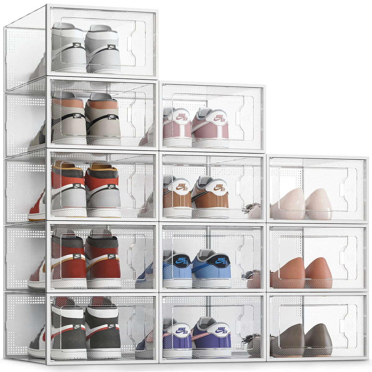SEE SPRING XX-Large box with clear front door for quick shoe viewing