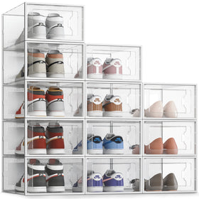 SEE SPRING XX-Large box with clear front door for quick shoe viewing