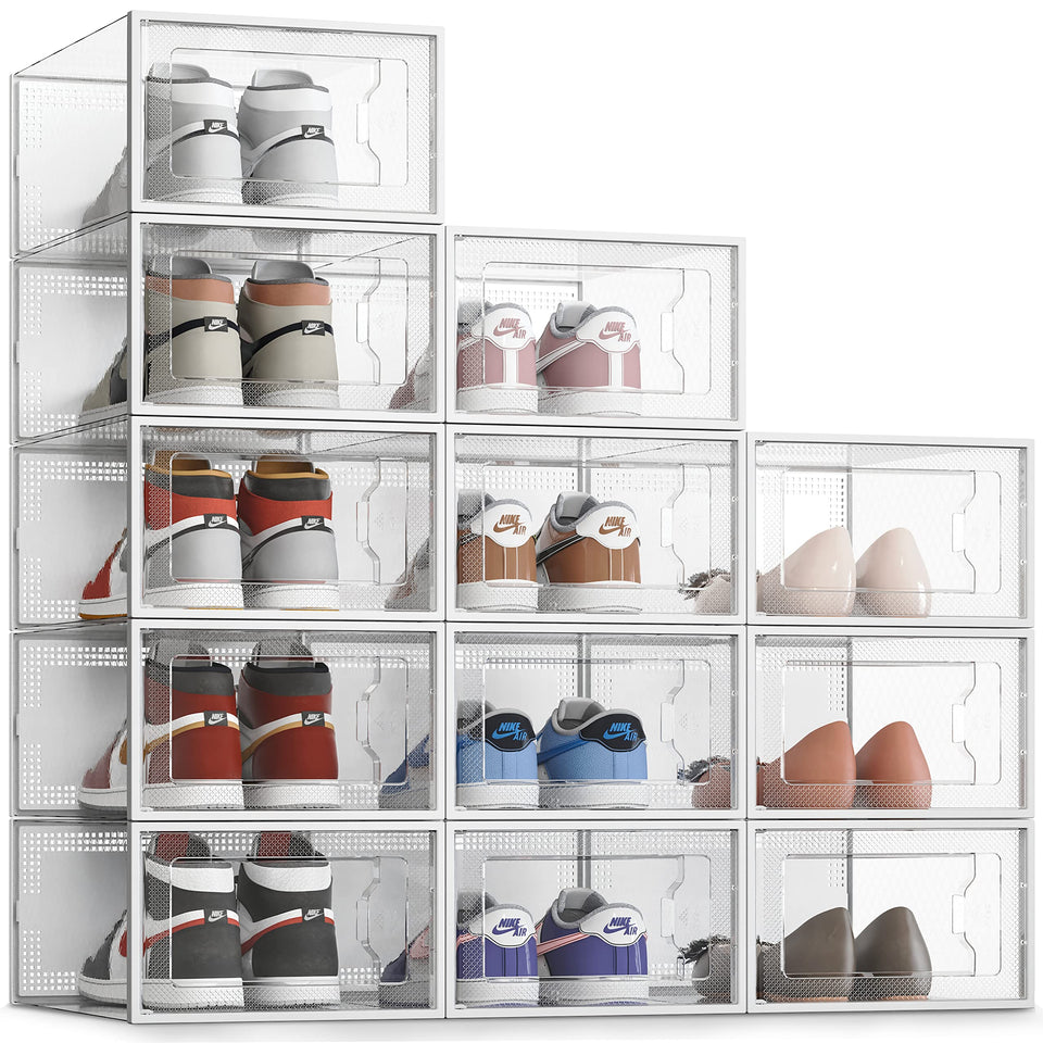 SEE SPRING XX-Large box with clear front door for quick shoe viewing