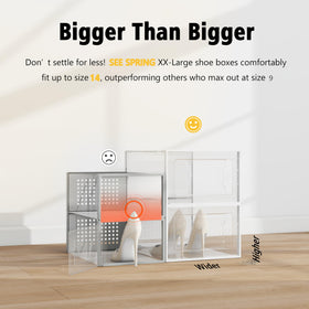 SEE SPRING stackable tower design keeps closets organized and space-efficient
