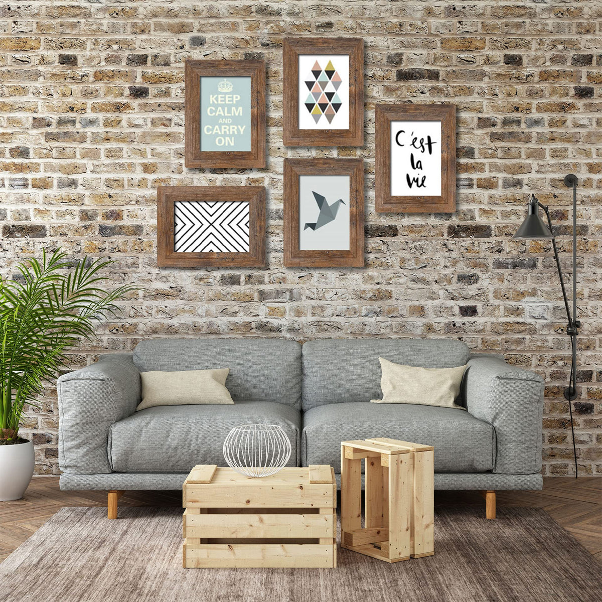 Seedling Photo Frame natural wood grain back shows sturdy build.