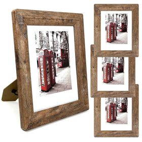 Seedling Photo Frame 8x10 front view shows four brown wood frames for tabletop display.