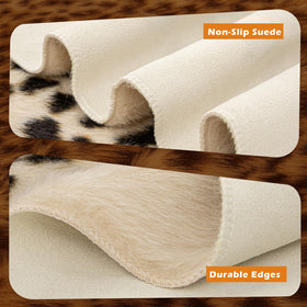 Seek4comfortable leopard print rug bedroom mood adds warm ambience