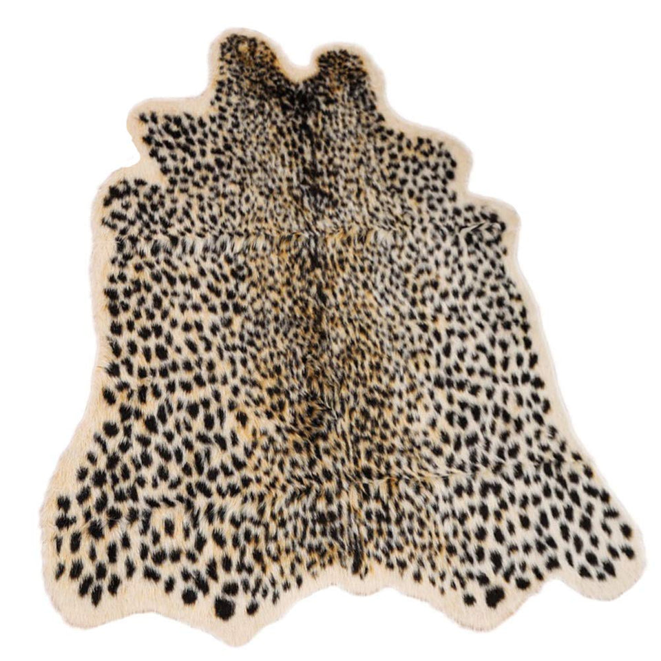 Seek4comfortable leopard print rug front view adds a stylish focal point