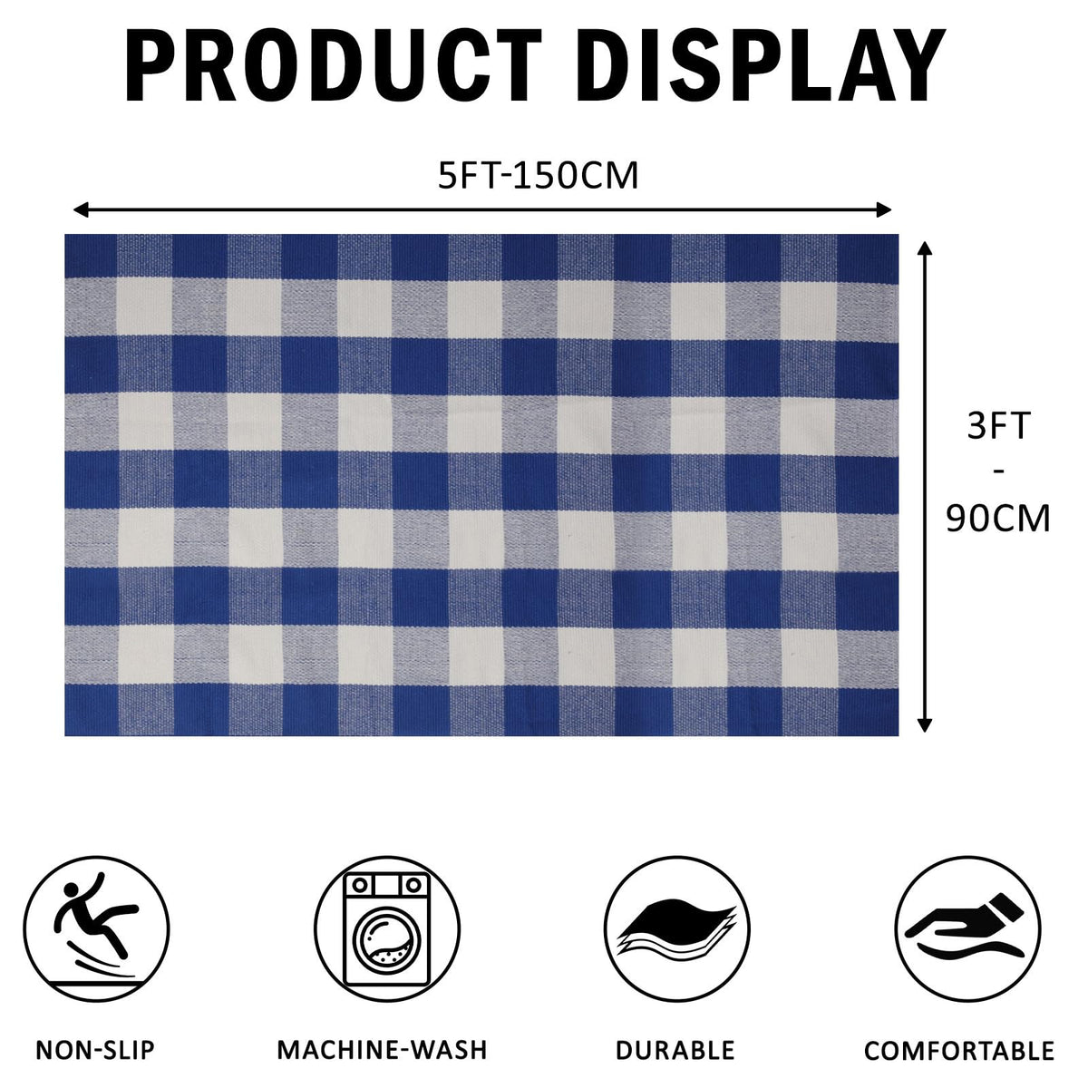SEEKSEE foldable outdoor rug stores compactly when seasonal decor changes.