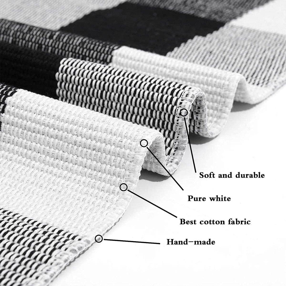 SEEKSEE foldable rug stores flat, saving cabinet space.