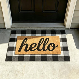 SEEKSEE outdoor-friendly cotton rug folds for compact storage.