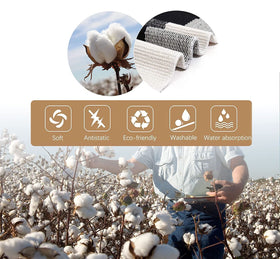SEEKSEE cotton area rug adds texture and warmth to porches.