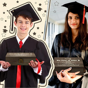 Seeloowy graduation box in black wood blending durability with style