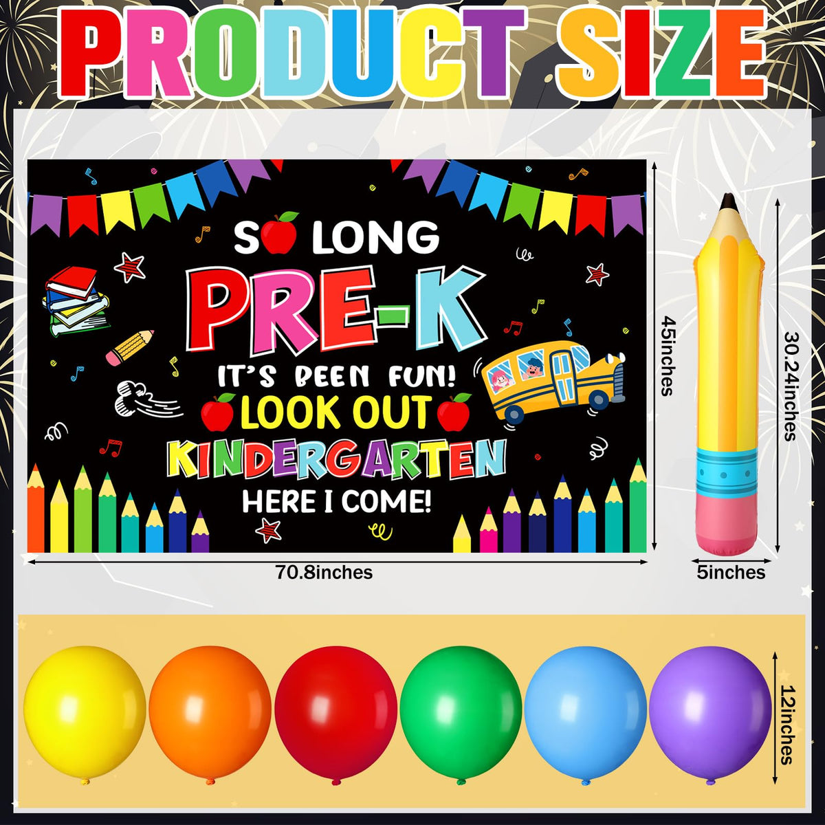 Seenelling ABC 123 balloon boxes add structured decor and classroom flair
