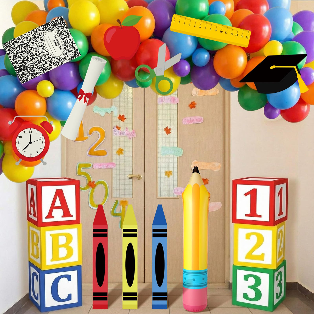 Seenelling 12-inch balloons help frame cheerful photos