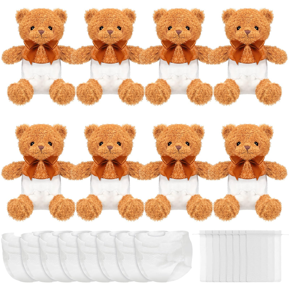 Seenelling bear blindfolded diaper game bears ready for playful competition and keepsakes