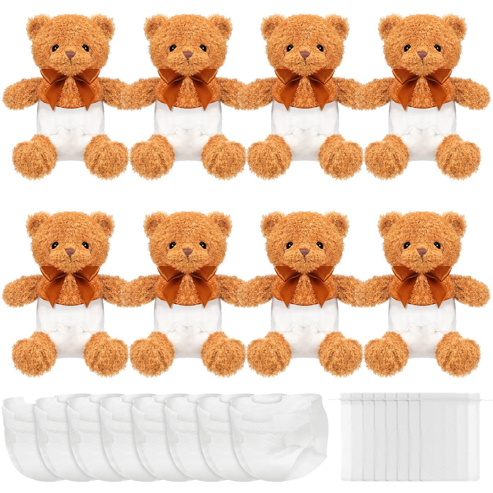 Seenelling bear blindfolded diaper game bears ready for playful competition and keepsakes