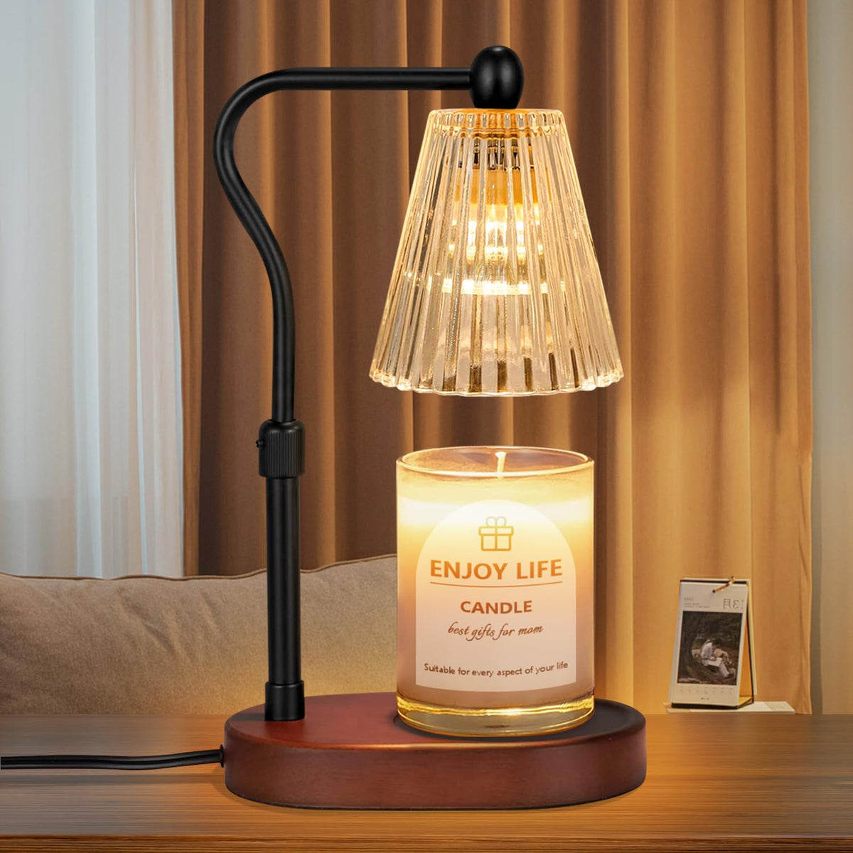 Seenlast candle warmer lamp with timer enables safe, unattended melts.