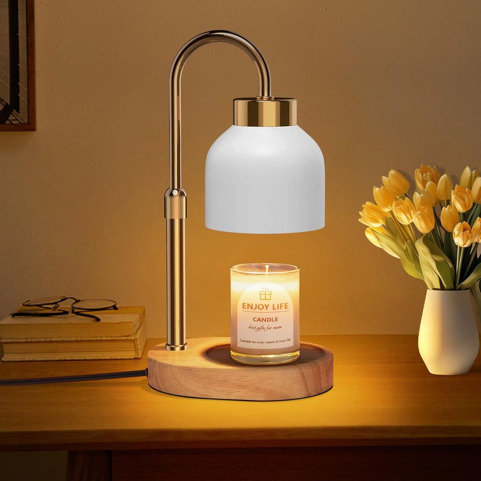 Seenlast candle warmer lamp with dimmer for controlled melting and scent diffusion.