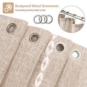 Seenus 72x72 inch curtain fits standard tubs with reinforced grommets