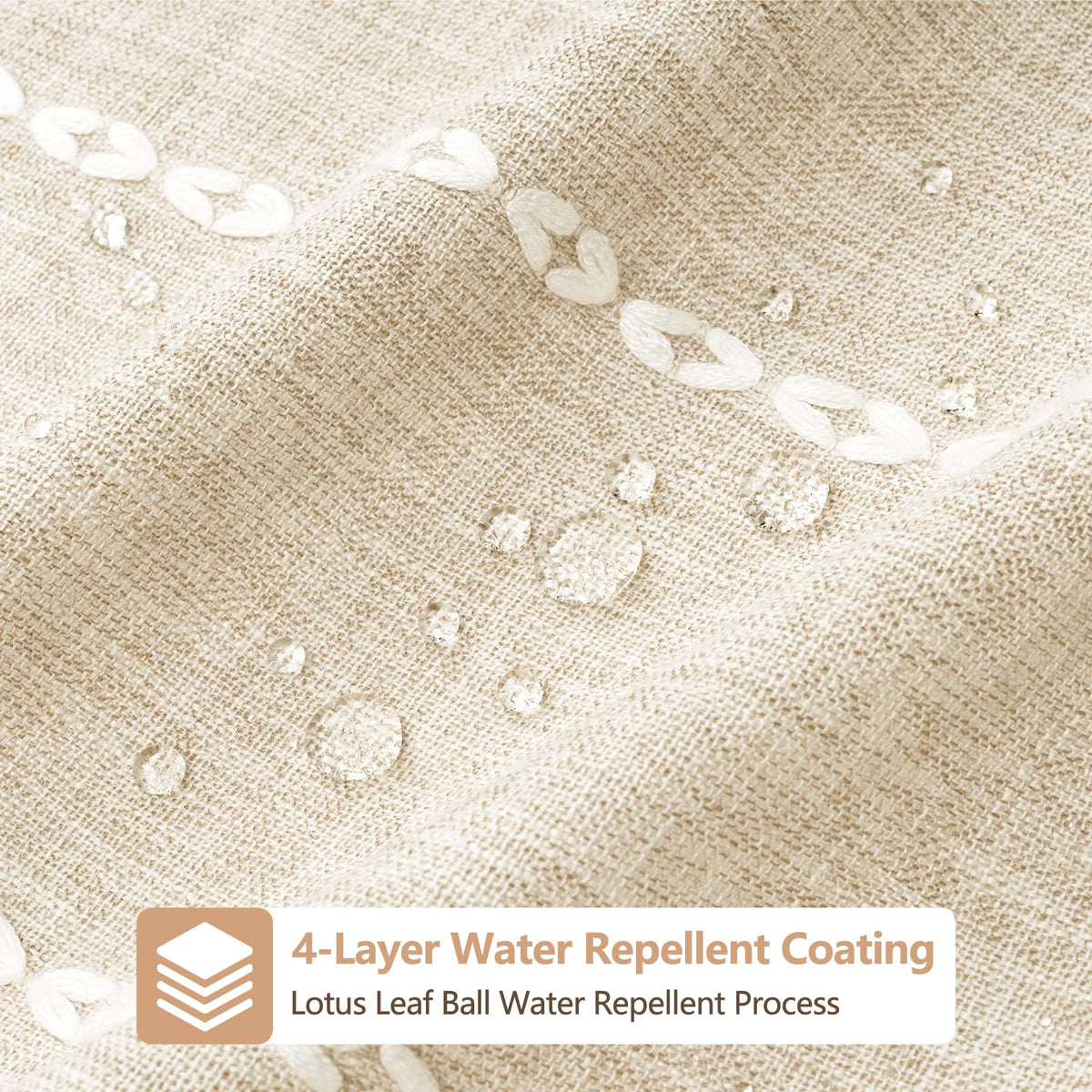 Seenus heavyweight 330GSM fabric close-up shows durable, luxury feel