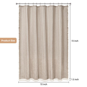 Seenus wrinkle-resistant fabric keeps curtain looking neat longer