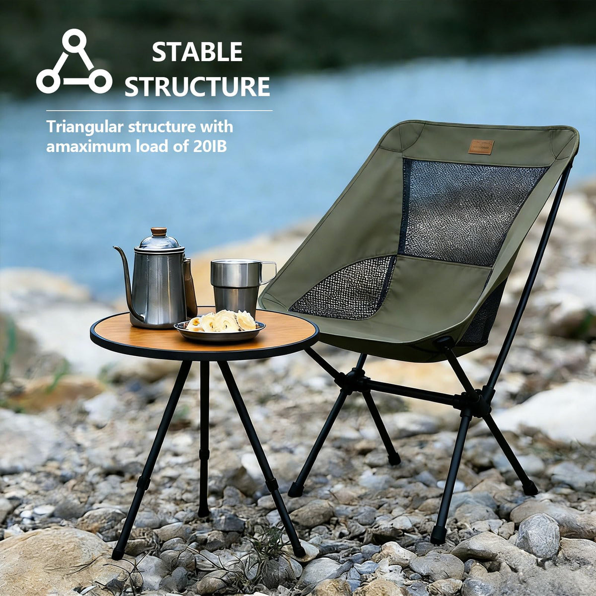 Sefulei sturdy small table in brown, stable on various surfaces.