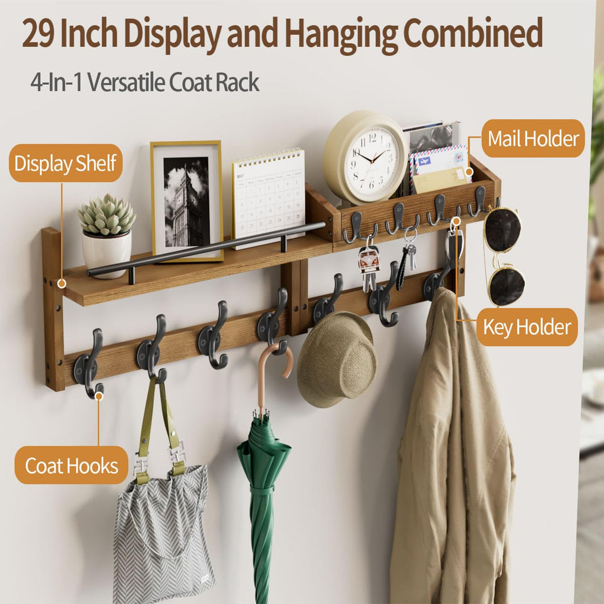Segtenant coat hooks metal detail for secure storage