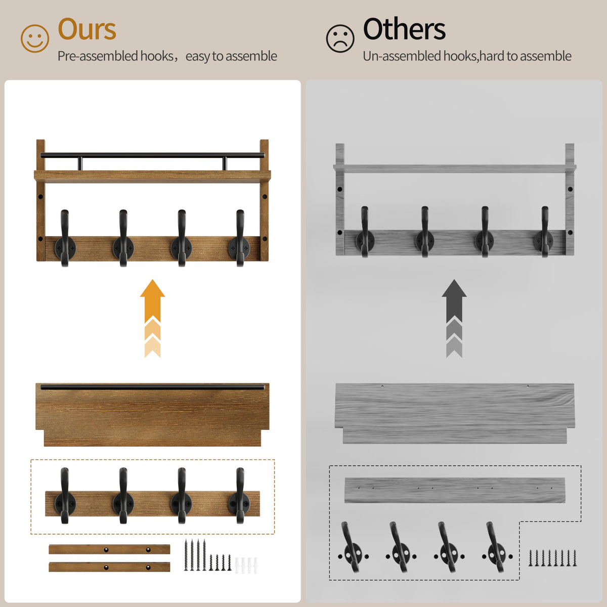 Segtenant solid wood pine base providing durable support