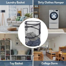 Seiritex mesh popup laundry hamper multiuse for toys or gear storage.