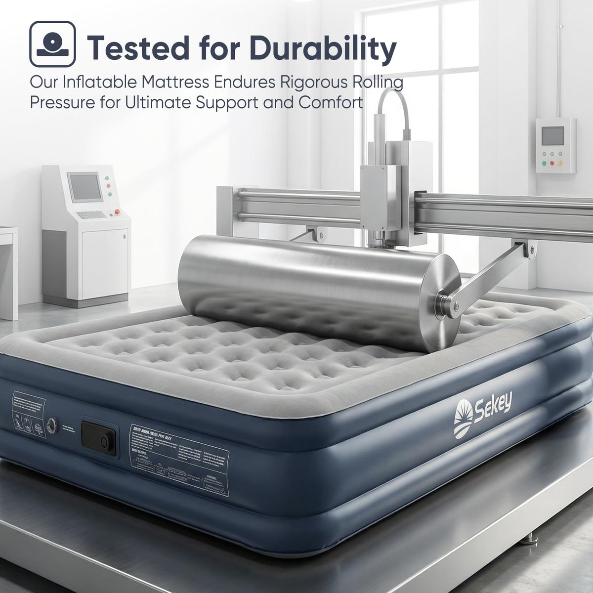 Sekey 18-inch real-bed height makes getting in and out easier.