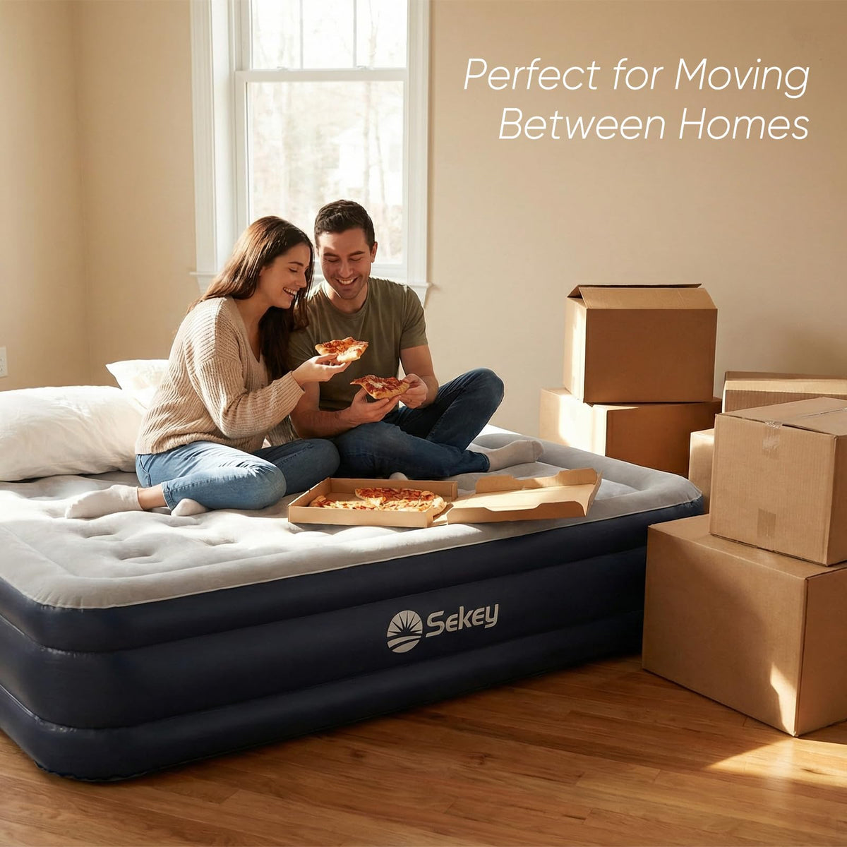 Sekey compact carry bag makes storage in closet, trunk, or RV effortless.