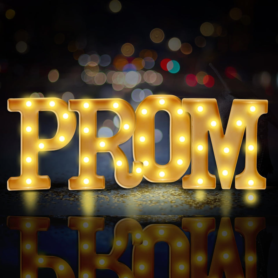 Sel Natural prom decorations LED 3D letters for standout graduation decor