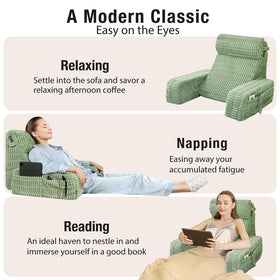 Selectico 19-inch backrest provides ergonomic support for lounging