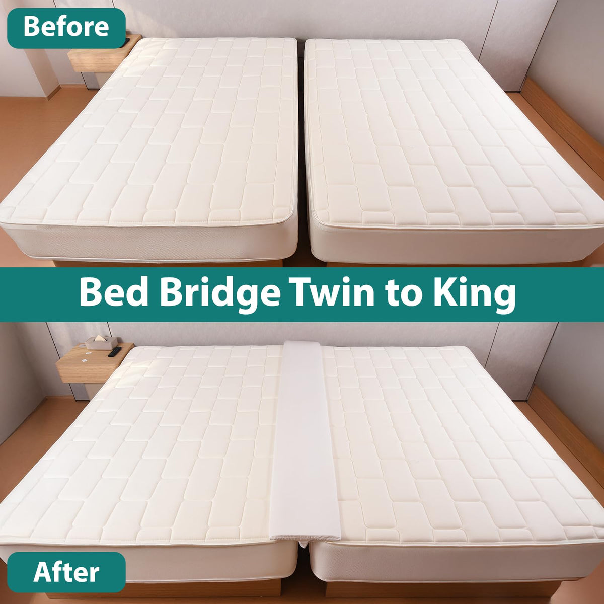 Selectico washable cover keeps the bed bridge clean and ready for use