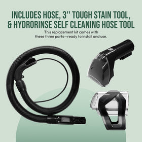 Selgo durable flexible hose resists kinks while reaching tight spaces.